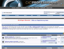 Tablet Screenshot of forum.c4d-professional.net
